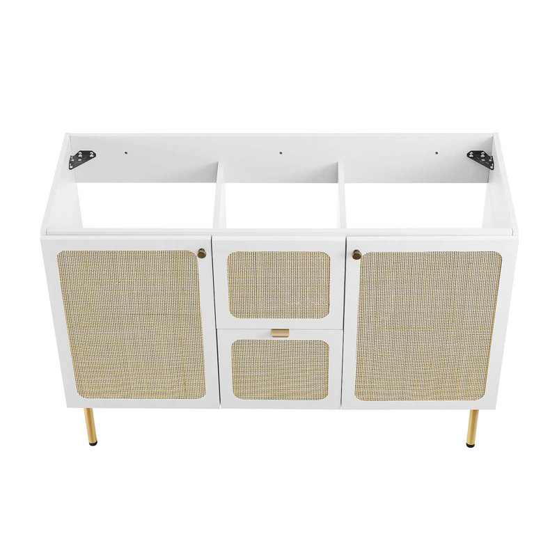 Base de meuble-lavabo simple Chaway 47 de Modway seulement, Blanc