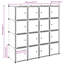 16 Door PP (Polypropylene) Wardrobe