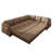 115.2" L-Shaped Sofa Couch with Pull-Out Bed,Oversize Convertible Sleeper Sofa with side Pocket & USB Port,Teddy Upholstered Sectional Couches with Convert Left/Right Facing-281562850