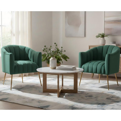 Murrow Velvet Accent Chair