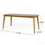 Table de salle à manger d'extérieur avec structure en bois d'acacia, teck