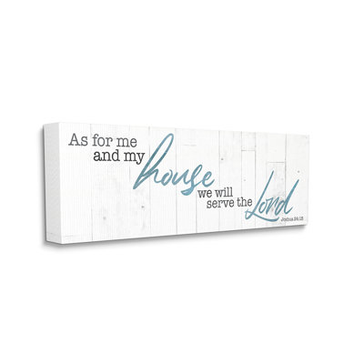 AC-714, notre maison serve le Seigneur expression rustique Faith par Milli Villa-impression