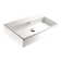 WS Bath Collections Quarelo 16.5'' Glossy White Ceramic Rectangular Bathroom Sink with Overflow