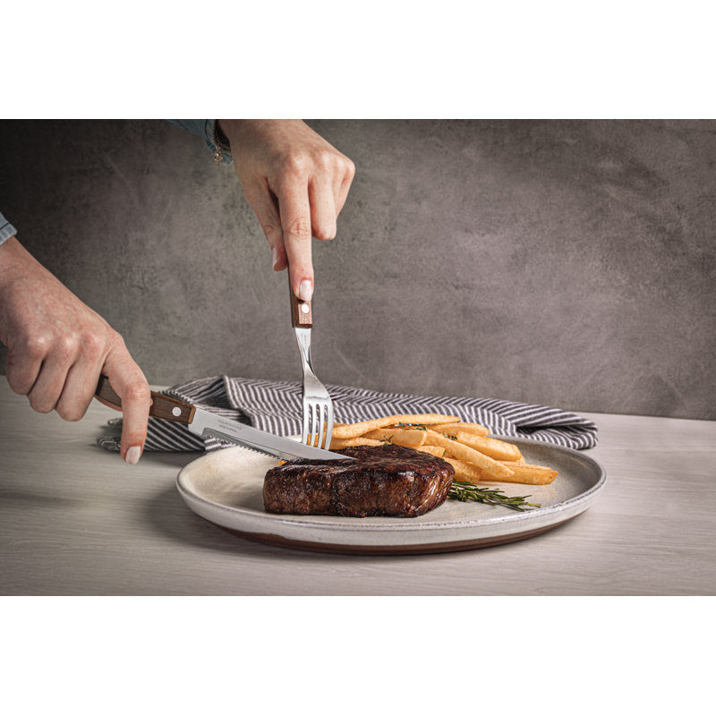 Tramontina Wooden Handle 14 Pcs. Cutlery and Carving Set