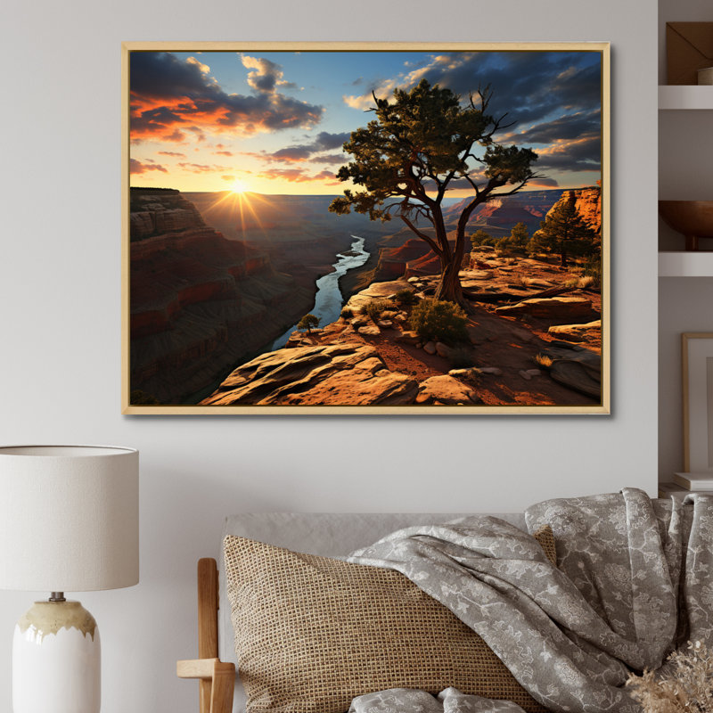 Canyon Canyon I sur toile, H 34 po x l 44 po x P 1,5 po, Toile tendue