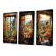 «Brown Farmhouse Window Blooms In Summer I», ensemble de 3 reproductions d'art mural-1413499187-1413499188