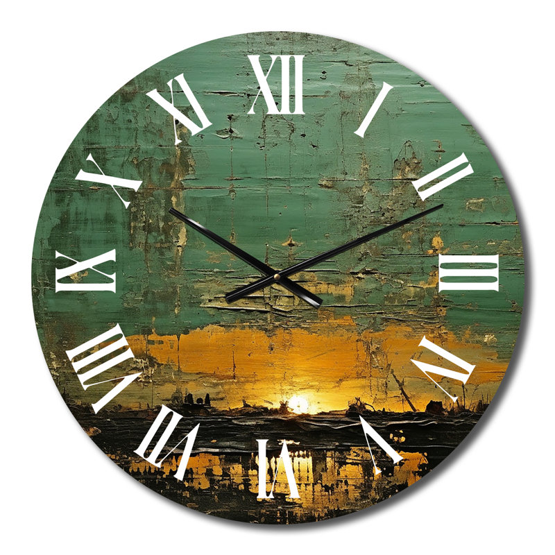 Chantle - Horloge murale moderne géométrique, Moyenne