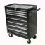 Chariot à outils multifonctionnel avec 7 roulettes - Noir-121650037