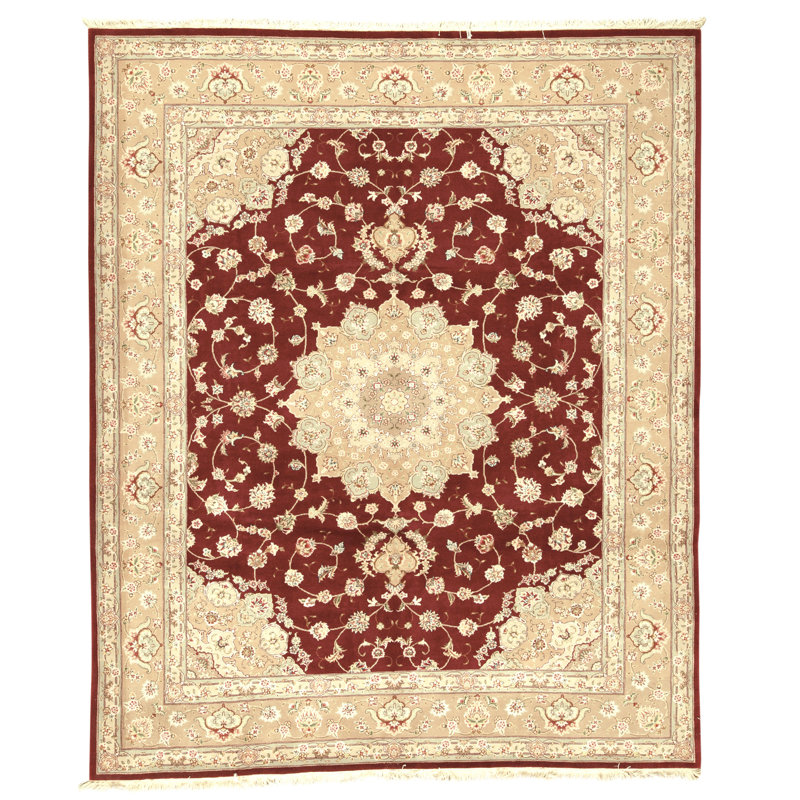 Tapis rectangulaire noué à la main