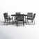 Argyri 6 - Person Metal Patio Dining Set with Round Table