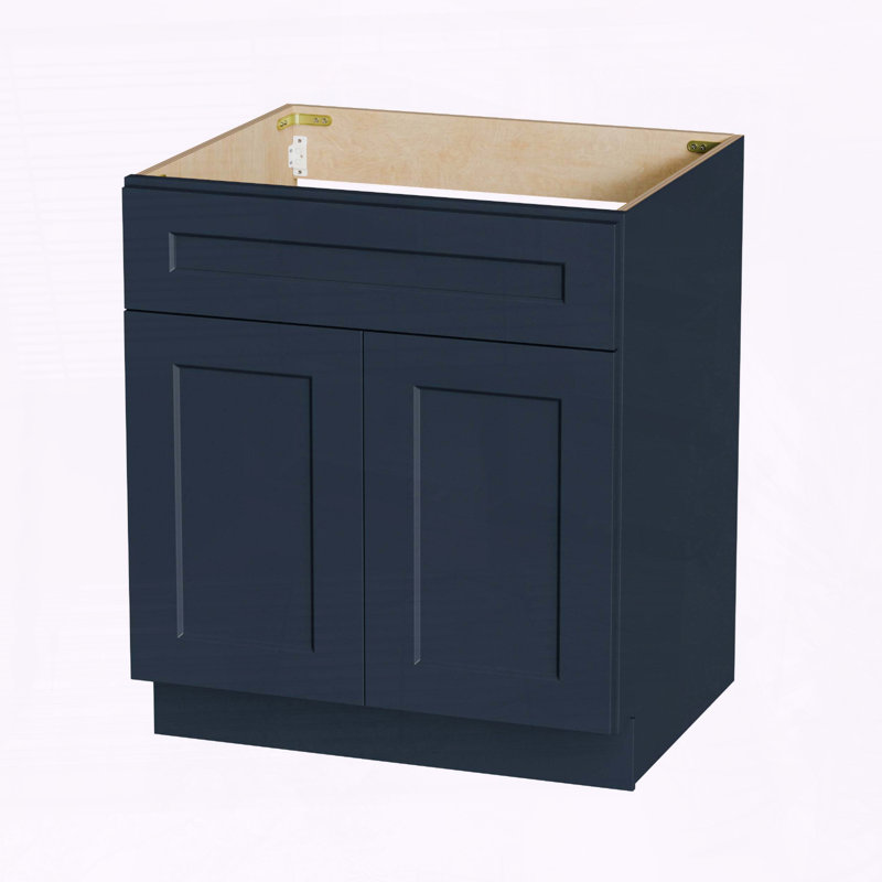 Armoire de base pour évier de cuisine Shaker RTA 33, H 34,5 po x l 33 po x P 24 po