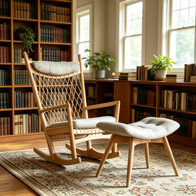 Solid Wood Rocking Chair