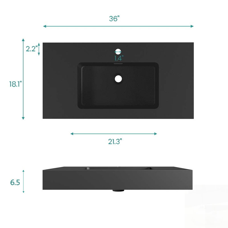 Vasque intégrée en surface solide technique avec trop-plein intégré, design moderne et élégant pour salles de bains contemporaines et entretien facile