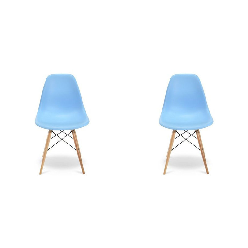 Eghard 17.5'' H Side Chair, Light Blue