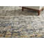 Tapis gris à motif abstrait moderne Taulant-24837001