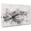 Rialto Bridge Venice Italy Watercolour - Wrapped Canvas Graphic Art Print-56657436