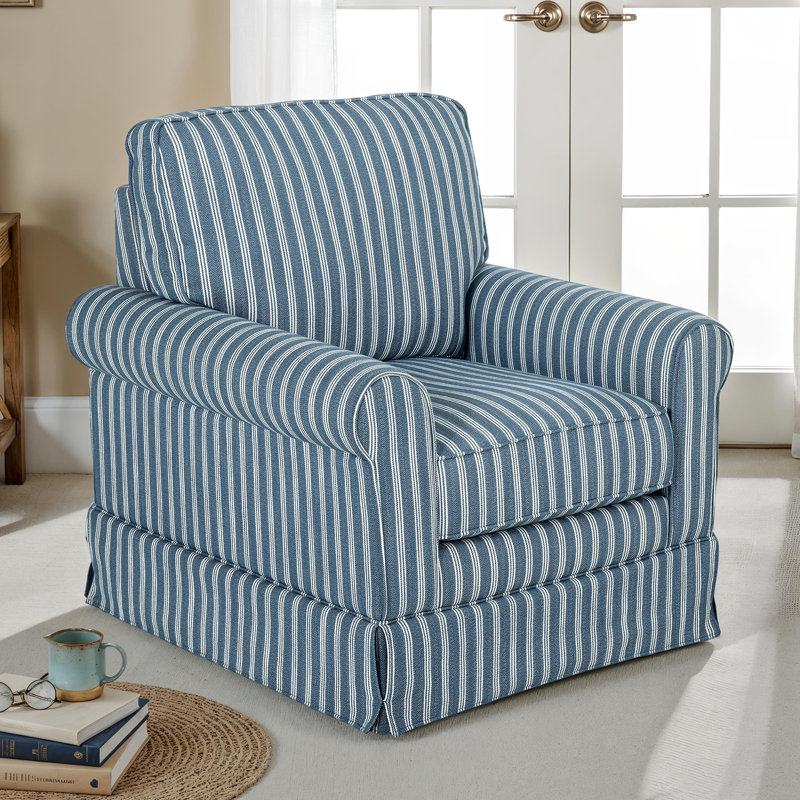 Chaise pivotante Frye, Bleu