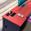 Lit de jour en bois pleine grandeur avec lit gigogne simple, bureau, lumière DEL et USB, noir et rouge-295087963-295087962