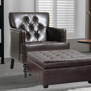 Faux Leather Armchair