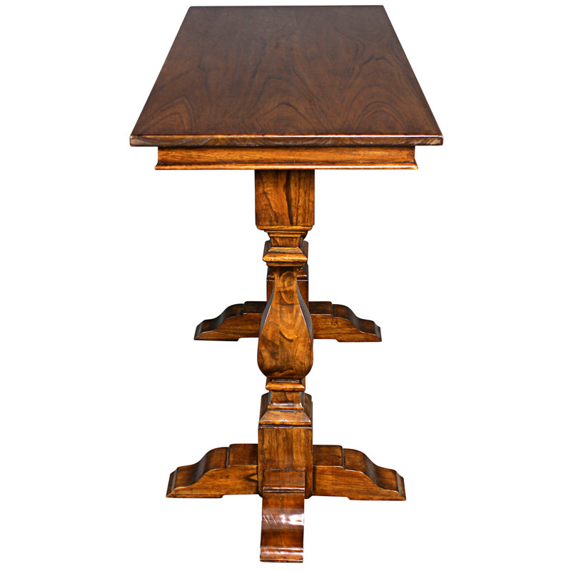Merseyside 52'' Warm Oak Solid Wood Console Table with Storage