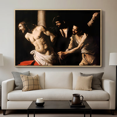 La drapeau du Christ à la colonne (version Rouen), 1606 - Toile tendue avec châssis Caravage