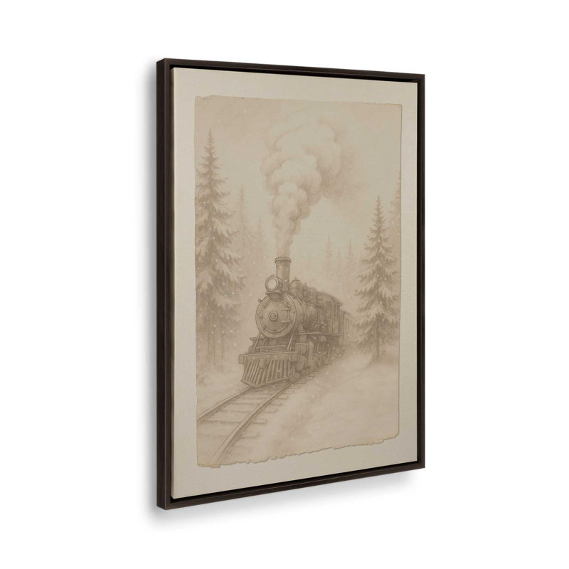 Steam Over Snow Canvas Art Print, 12.75" H x 8.75" W, American Maple