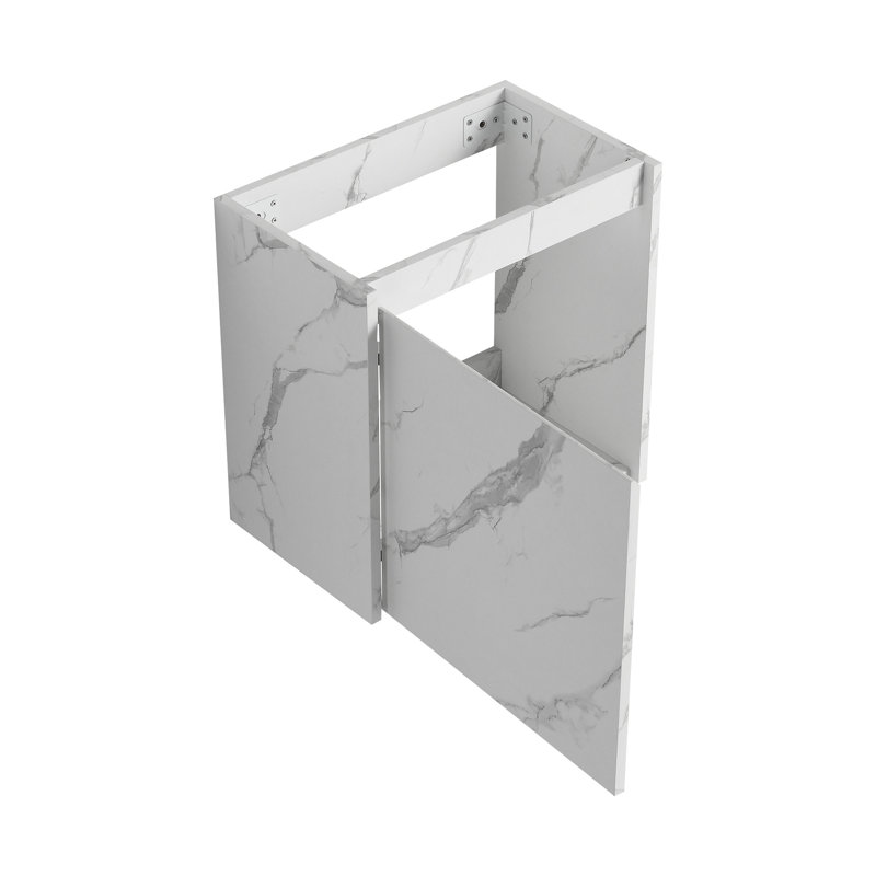 20" Wall-Mounted Bathroom Vanity With Ceramic Sink
