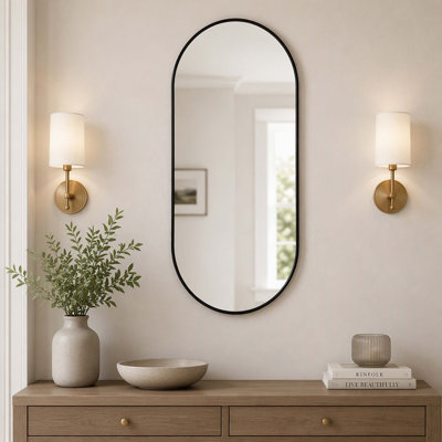 Miroir mural ovale moderne Modern
