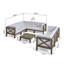 Ensemble de conversation modulaire 9 pièces Carlton-768014398