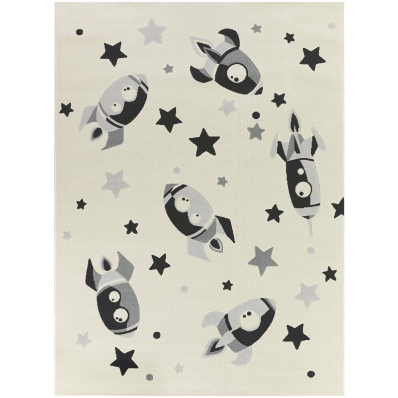 Tapis crème Dolans, Rectangle 5 pi 3 po x 7 pi