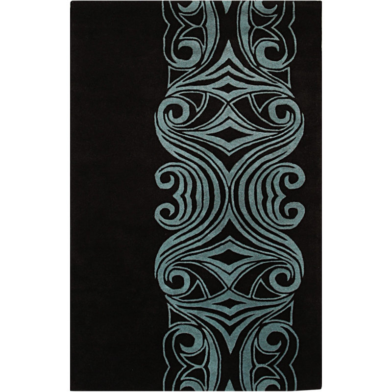 Hand Tufted Wool Area Rug in Brown