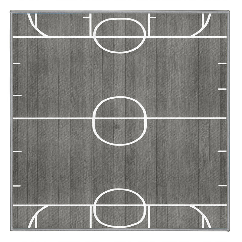  Tapis lavable pour terrain de basketball, Carré 4 pi