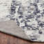 Tapis gris en laine noué à la main-1448096446