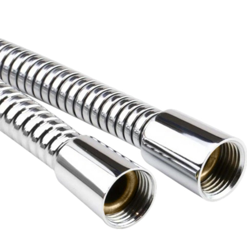 Double Spiral Shower Hose 2m X 11mm Chrome