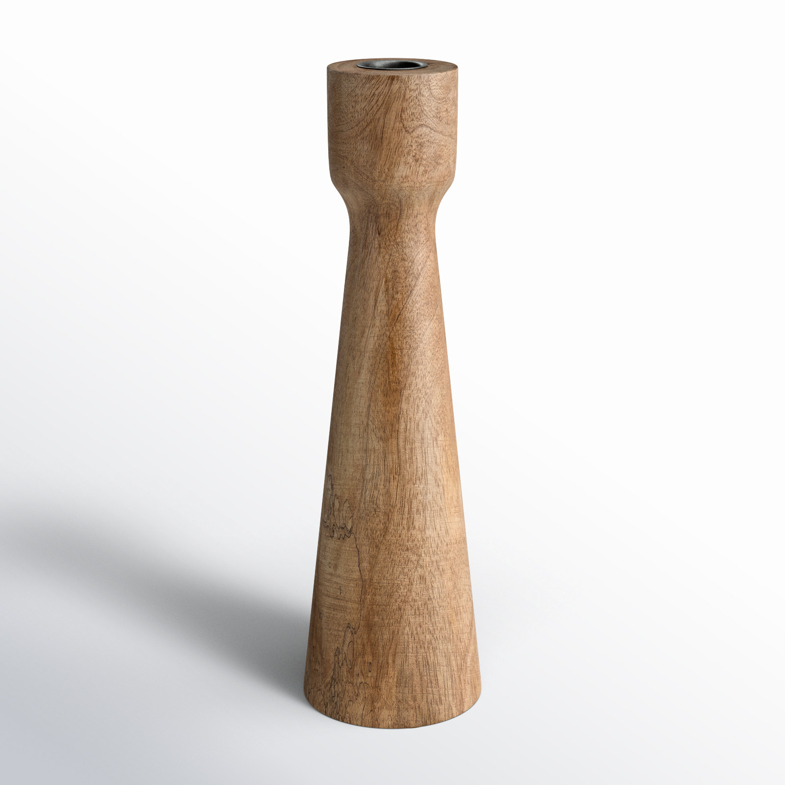 Joss & Main Cherina Wood Candlestick