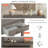 Deerfin Console Table, 59.08'' Contemporary Console Table with 3 Drawers and 1 Shelf-345844231