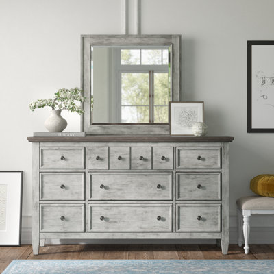 Haylee 9 Drawer Dresser and Mirror