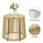 Annedoris 2-Person Outdoor Patio Bistro Set with Tempered Glass Table & 2 Cushioned Chairs
