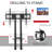 Vivohome Single Screen Floor Stand Mount