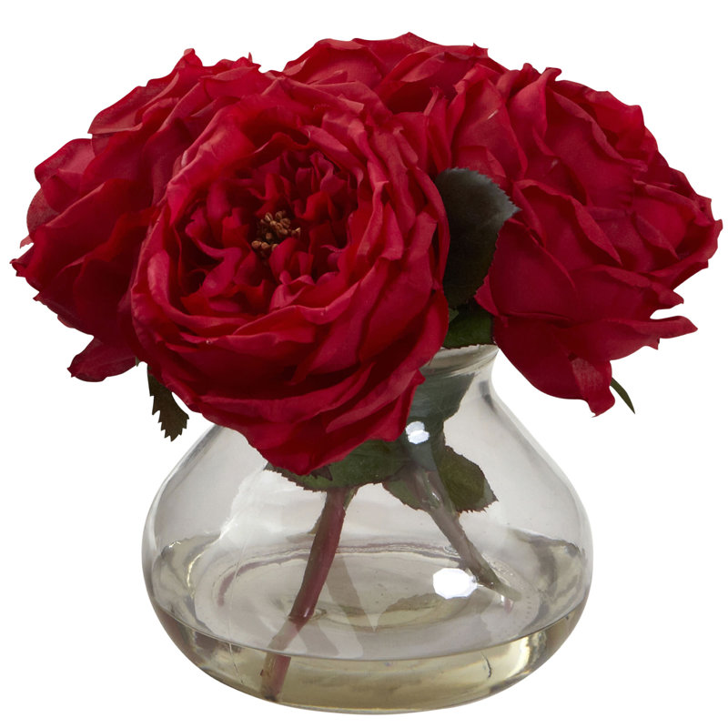 Centre de table Fancy Roses, rouge