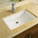 Ladena® Vitreous China Rectangular Undermount Bathroom Sink with Overflow