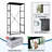 4 Drawer Dresser for Bedroom, Narrow Chest of Drawers, Wooden Top and Study Iron Frame 18"x37.5"-(WxH)