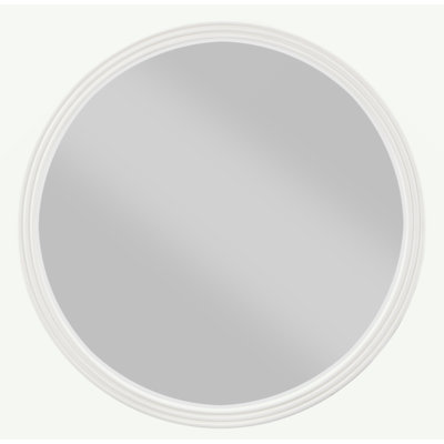 Carena Gray Round Mirror