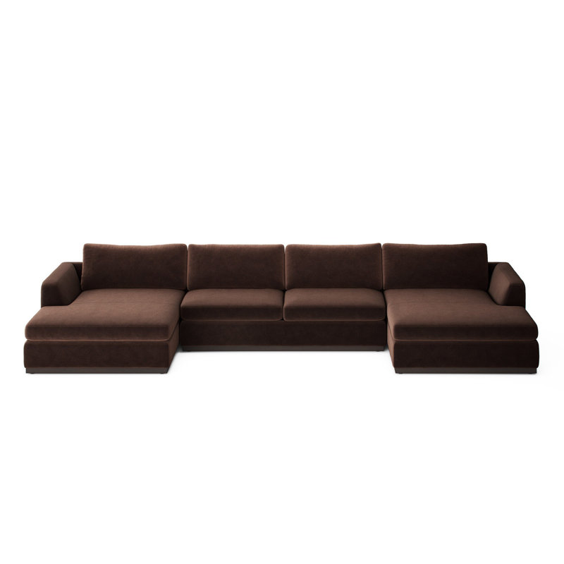 Colt Sectional, Surrey Cocoa Cotton Blend