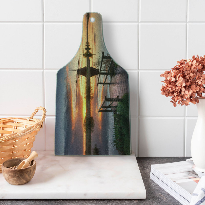 Planche à découper en verre trempé Ambesonne