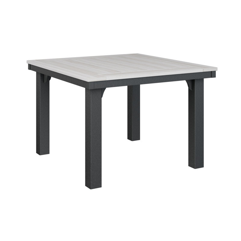 Homestead Outdoor Square Dining Table, Antique Mahogany, Black
