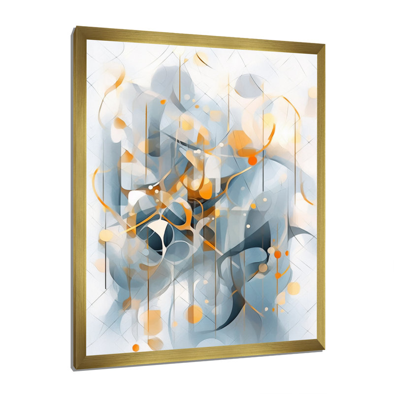 " Sculpted Silence ", 40" H x 30" W x 1.5" D, Gold Single Picture Framed