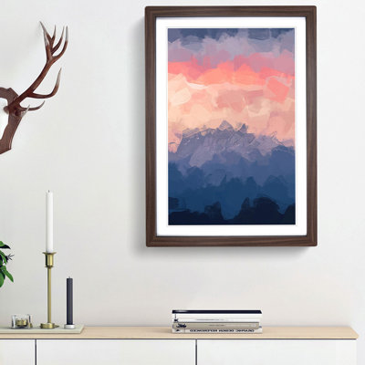 Swiss Mountain in Abstract - Framed Print