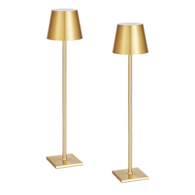 Lampe de table sans fil, paquet de 2, lampe de bureau à pile rechargeable 5200Mah intégrée, gradation continue, 3 hauteurs réglables, abat-jour détachable pour bouteille, restaurant, chambre à coucher, extérieur, noir