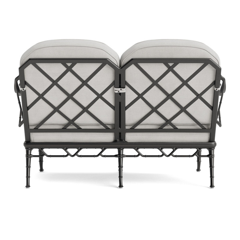 Calcutta Outdoor 2 - Seat Loveseat, Fusion Dove, Textured Pewter